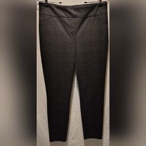 Massimo Fabbro ITALY Black & Charcoal Checked Pull On Pants Women's Size 8